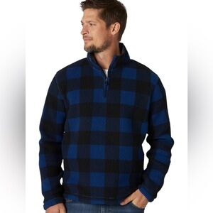 Wrangler’s Authentic Men’s Wooly Fleece Quarter Zip Pullover